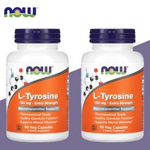 나우푸드 L티로신 L타이로신 750mg 90베지 캡슐 아미노산 2개