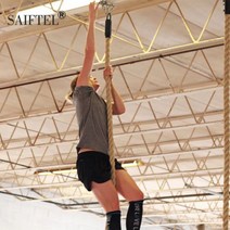 외줄타기 극기훈련 밧줄 고정 크로스핏 박스 거치대 주짓수 레슬링 유도 피트니스 훈련 외줄오르기, 50mm 5m(후크포함)