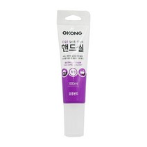 오공 핸드씰 욕실용 실리콘 실란트 투명 100ml 접착제 3개 실리콘건 마감재 공업용실리콘 신에츠실리콘 건축용실리콘 실란트