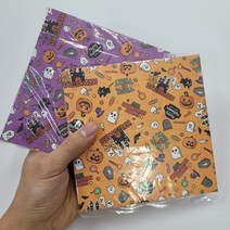 덕인 할로윈색종이 양면 15cm 75매, 1.주황색