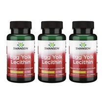 미국 스완슨 에그욕 난황 레시틴 600mg 60정 (3개) 난유캡슐 Swanson Egg Yolk Lecithin