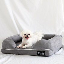 펫웰 강아지메모리폼 개편한침대윙 방석