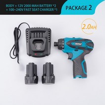 가정용전동드릴 임팩드릴 makita 배터리 용 12v 무선 전기 임팩트 드릴 듀얼 전기, 2배터리 1충전기, 유럽 ​​연합, 1개