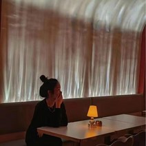 바다무드등 움직이는 물결 조명, 83cm 주백색 (아이보리 빛)