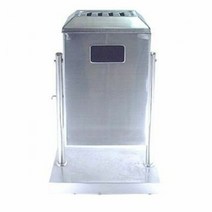 야외 사각 행거 휴지통 스텐 재떨이 쓰레기통 110L, 1개
