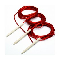 2m줄 3개 코바늘 실꿰기 끈꿰기 구슬끼우기놀이