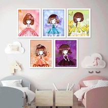 수재샵 소녀시리즈 (라운드 5D 가로 20cm 세로 30cm) 보석십자수, 3. 리본소녀