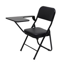 RM디자인 블랙 책상 교회 수강용 학원 접이식 의자, 블랙 수강용 접의자