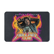 Hellfire 클럽 낯선 것들 현관 거실 매트 Eddie Munson 음악 클래식 카펫 러그 환영 침실 장식