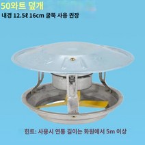 옥상환풍기 굴뚝환풍기 베란다환풍기 연기배출기 유도 가정용 스토브흡연 민간 주택 화재 강, 4.레인 캡을 늘리기 위한 베어 메탈 50와트(구경 1
