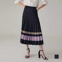 올리비아로렌 아울렛 이월 여름 플리츠 니트 스커트 VOCDKXM4181