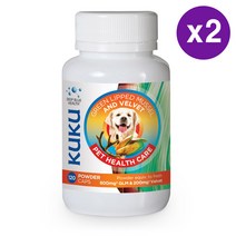 KUKU Pet Green Lipped Mussel and Velvet 쿠쿠 펫 초록 입 홍합 + 녹용 1000mg 120캡슐 2팩