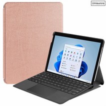 Microsoft Surface Pro 8 용 타블렛 케이스 4 13 인치 럭셔리 커버 5 6 7 X Go 1 2 태블릿 보호용 스탠드 Funda, [01] Rose Gold