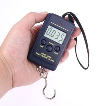 휴대용 전자저울 1pc 40kg10g 낚시 수하물 여행용 미니 디지털 저울 여행 가중, 백라이트 없음