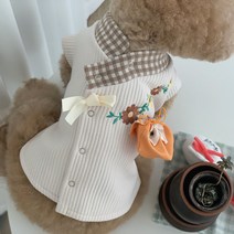 강아지한복 추석한복 개량한복 고양이, 1.XS - 베이지