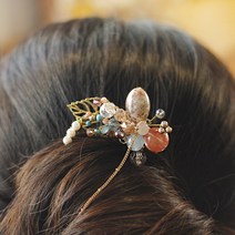 나비를 담아 원석비녀