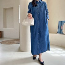걸스데일리 /[Muse12]라이프 데님 원피스/루즈핏원피스
