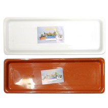 신초화박스 화분받침 2색 (초화박스 사각화분받침대 :CNS10398ea#, 흰색