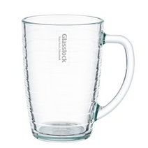 글라스락 내열 강화유리 스트라이프 머그컵 460ml, 투명, 1개