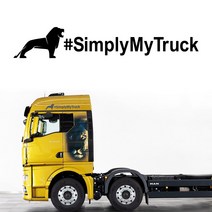 만 트럭 슬로건 스티커 나만의 트럭, L, 1장, 화이트