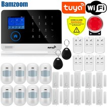 Tuya 1.7 인치 TFT 화면 WIFI GSM 스마트 홈 도난 보안 경보 시스템 모션 감지기 APP 제어 연기 도어 센서, 협력사, W2B10