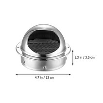 환기 커버 후드 범위 벽 그릴 콘센트 통풍구 건조기 교체 흐름 호스 덕트, 01 12X12X3.5CM