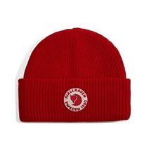 피엘라벤 로고 햇 겨울 비니 모자, 트루 레드
