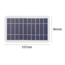 태양광 패널 5v 400ma 태양 전지 2w 출력 usb 야외 휴대용 태양계, 2w 5v