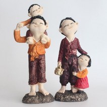 방울가족민속인형세트한복인형전통인형