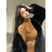 조끼 보송보송 따듯하고 예뻐요~good quality! 밍크퍼페이크