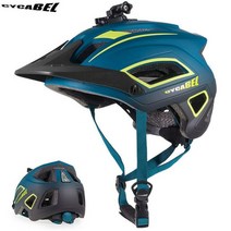 자전거 초경량 헬멧 사이클 안전모 고글 킥보드 CYCABEL casco ciclismo MTB 산악 도로 스포츠 안전하게 모자 LED 빛, M-L56-62CM, 06 V117 Blue-Black