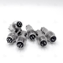 원형커넥터 항공 플러그 소켓 12mm 써큘러 커넥터 항공잭 패널 금속, 5PIN