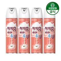 [유한양행] 해피홈 에어로솔 수성 복숭아향 500ml 4개, 단일속성