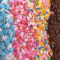 스프링클 레인보우 초콜릿 데코 장식 빼빼로 만들기 100g [소분상품], 레인보우스프링클, 1개