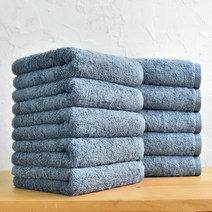 [코튼앨리] 호텔 수건 40수 200g 코마사 타올, 애쉬 블루, 10장