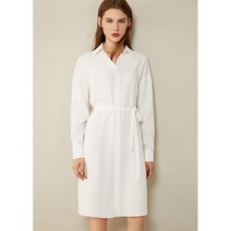 가을원피스 AMII 미니멀 간지나는 양면 단자 학원 무드 신 허리띠코디 AA스윙 셔츠 여성 1783873963