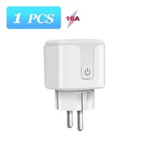 스마트플러그 원격스위치 전기세이버 2pc 소켓 eu 16a20a ac100-240v 홈, 나는 플러그, 1개 16a