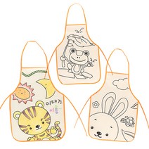 부직포 앞치마 3종 20개입, 청개구리 20개입