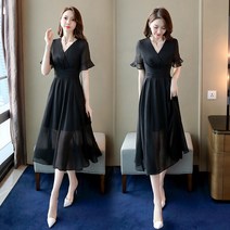 데이트룩 쉬폰 원피스 예쁜 20대 화사한 빅사이즈 고급 플라워코디 청순한스타일 플라워 브랜드
