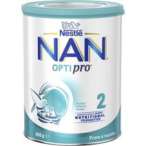 네슬레 Nestle Nan Optipro 2 호주 2단계 NAN 옵티프로 6-12개월 베이비 분유 800g, 1팩