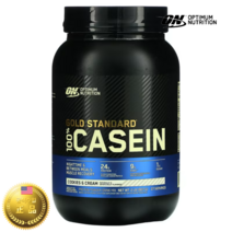 옵티멈 골드 스텐다드 100% 카제인 카세인 프로틴 단백질 프렌치 쿠키 앤 크림 맛 907g Casein 카제인, 1개