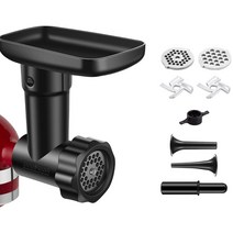 KITCHENAID 모든 액세서리 파스타 오븐 세트 및 고기 분쇄기 수직 믹서 용 블렌더, Black meat grinder