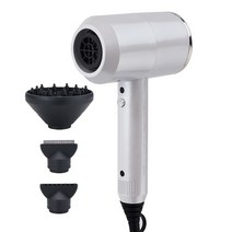 전문 헤어 드라이어 콜드 및 핫 바람 2000W 음이온 블로우 DC 모터 3 집중 장치 디퓨저 Lonic 유도 기능, [03] White, [03] UK