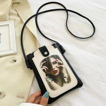 수스다 일러스트 핸드폰 크로스백 태블릿 가방