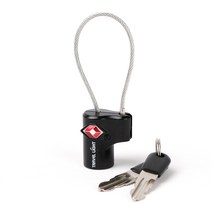 [팩세이프와이어자물쇠] [가방팝] 사은품 증정팩세이프 TSA 콤비 와이어 자물쇠