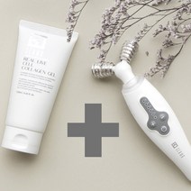 EMS 저주파 LED 갈바닉 다중주파 얼굴마사지 피부관리실 리프팅+콜라겐겔 120ml포함, 콜라겐겔500ml