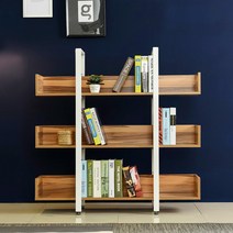 [KT알파쇼핑]T6 스틸 3단 1200 칸막이 철제책장, ..1200x1200칸막이_화이트/01.LPM-아카시아