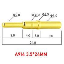 YUXI 1PCS 높은 현재 봄로드 포고 핀 남성 여성 커넥터 전원 무거운 배터리 POGOPIN 헤더 충전, 03 A914