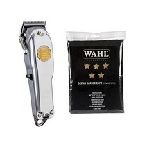 WAHL 왈 Professional 클리퍼 바리깡 프로페셔널 시니어 메탈 및 5성 시리즈 이발사 케이프 번들