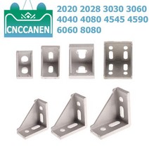 ㄱ형강 앵글 2020 피스 2028 3030 4040 4545 코너 브래킷 피팅 L 커넥터 패스너 알루미늄 프로파일 CNC 6060 8080, 45452PCS